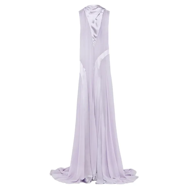 Shoulder Bow Evening Dress