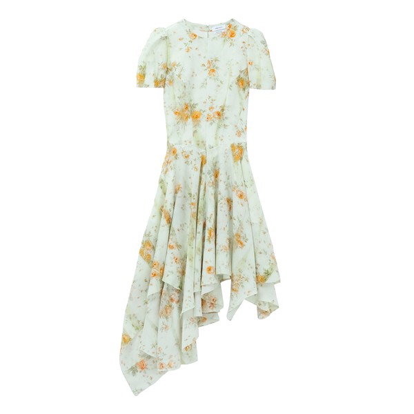 Alexander McQueen Silk Floral Print Dress - Dresses - British Luxury Tailoring at Coveti