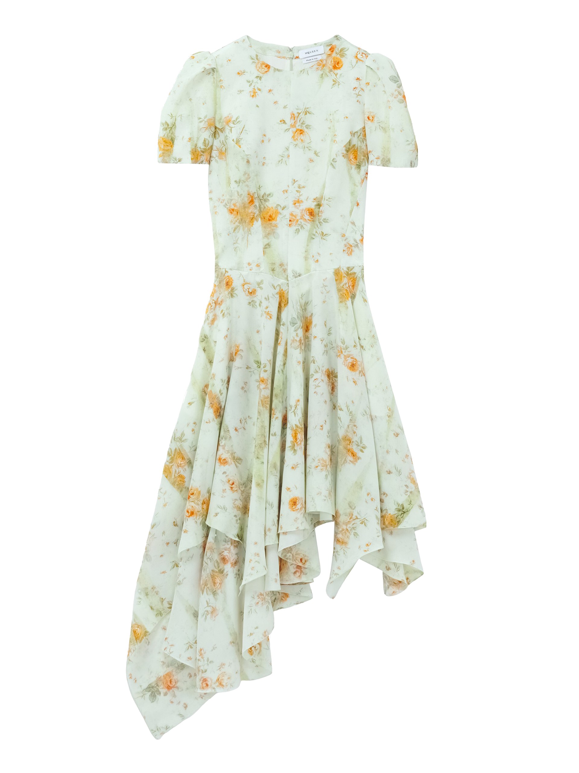 Alexander McQueen Silk Floral Print Dress - Dresses - British Luxury Tailoring at Coveti Alexander McQueen Silk Floral Print Dress - Dresses - British Luxury Tailoring at Coveti