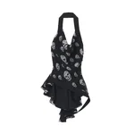 Alexander McQueen Skull Print Asymmetric Top - Tops - British Luxury Tailoring at Coveti