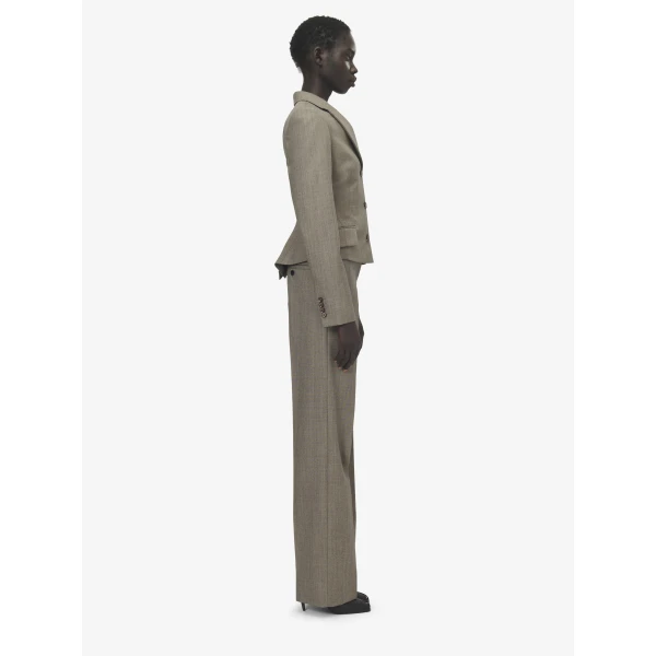 Alexander McQueen Straight Leg Bumster Trousers - Pants - British Luxury Tailoring at Coveti