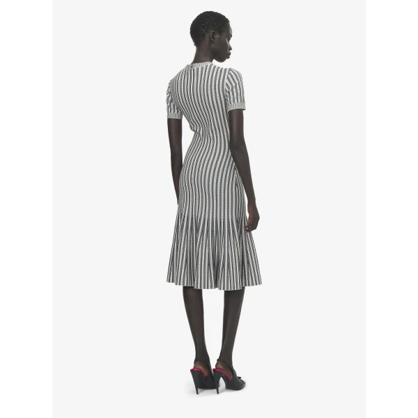 Alexander McQueen Striped Knit Dress - Dresses - British Luxury Tailoring at Coveti