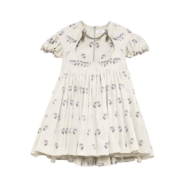 Alexander McQueen Taffeta Rose Jacquard Mini Dress - Dresses - British Luxury Tailoring at Coveti