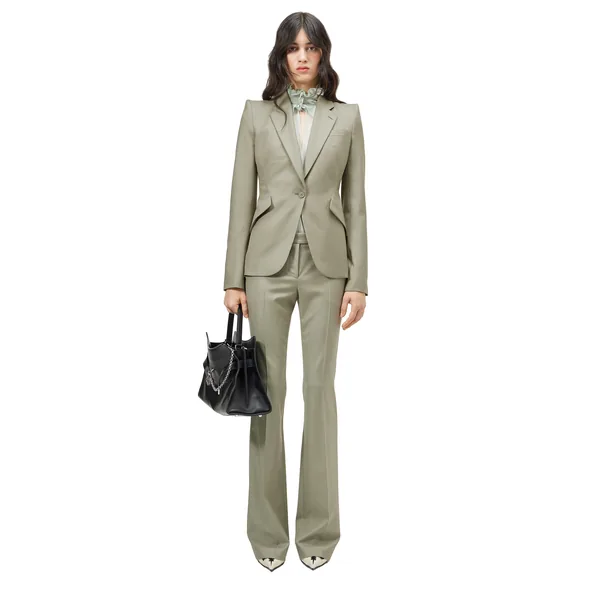 Alexander McQueen Tailored Bootcut Trousers - Pants - British Luxury Tailoring at Coveti
