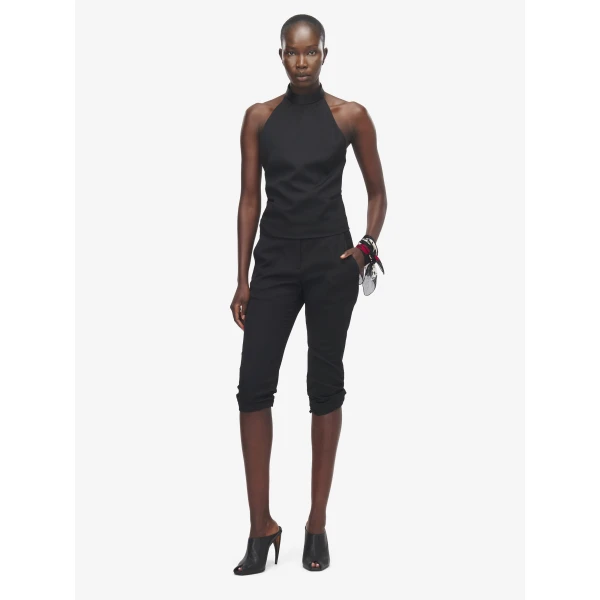 Alexander McQueen Tailored Capri Trousers - Pants - British Luxury Tailoring at Coveti