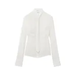 Alexander McQueen Tie Silk Shirt - Tops - British Luxury Tailoring at Coveti