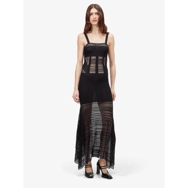 Alexander McQueen Viscose Knit Lace Dress - Dresses - British Luxury Tailoring at Coveti