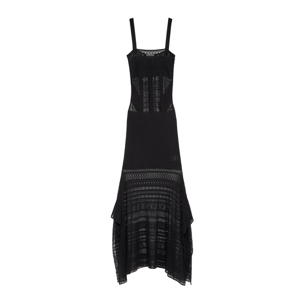 Alexander McQueen Viscose Knit Lace Dress - Dresses - British Luxury Tailoring at Coveti