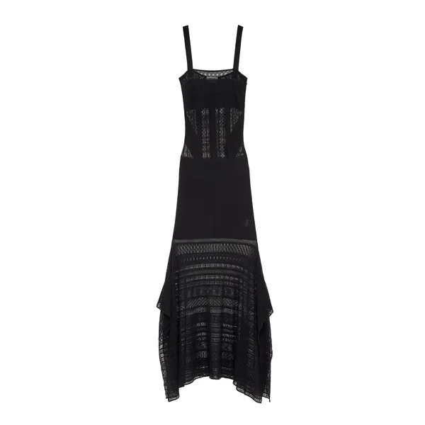 Viscose Knit Lace Dress