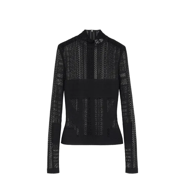 Viscose Knit Lace Top