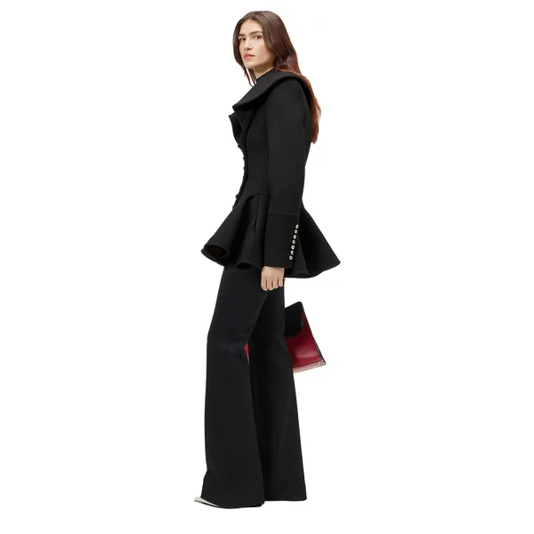 Alexander McQueen Waterfall Collar Coat - Coats - British Luxury Tailoring at Coveti