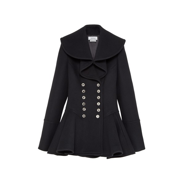 Alexander McQueen Waterfall Collar Coat - Coats - British Luxury Tailoring at Coveti