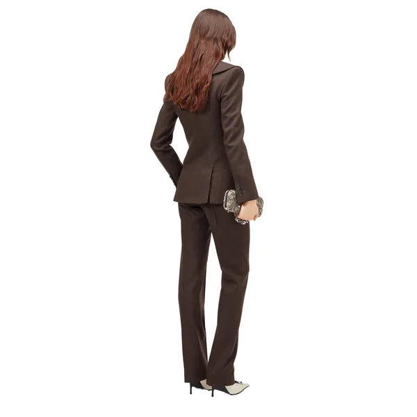 Alexander McQueen Waterfall Collar Double-breasted Jacket - Jackets - British Luxury Tailoring at Coveti