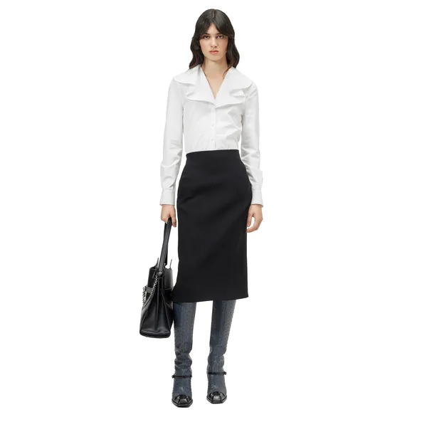 Alexander McQueen Waterfall Collar Shirt - Tops - British Luxury Tailoring at Coveti