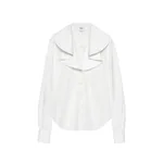 Alexander McQueen Waterfall Collar Shirt - Tops - British Luxury Tailoring at Coveti