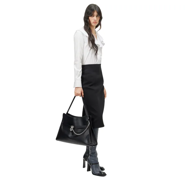 Alexander McQueen Waterfall Collar Shirt - Tops - British Luxury Tailoring at Coveti