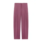 Alexander McQueen Wool Gabardine Cigarette Trousers in Pink - Pants - British Luxury Tailoring at Coveti