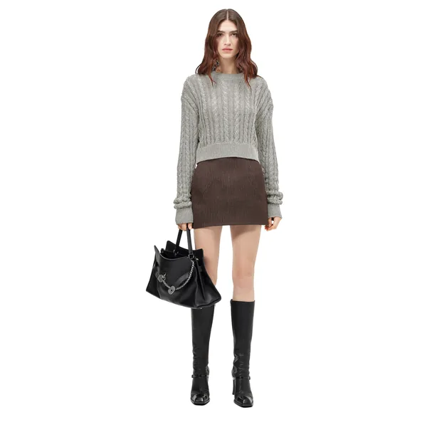 Alexander McQueen Wool Pinstripe Mini Skirt - Skirts - British Luxury Tailoring at Coveti