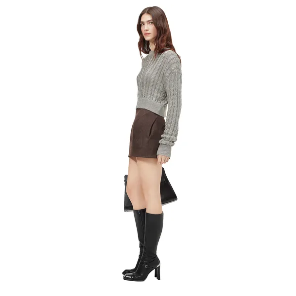 Alexander McQueen Wool Pinstripe Mini Skirt - Skirts - British Luxury Tailoring at Coveti