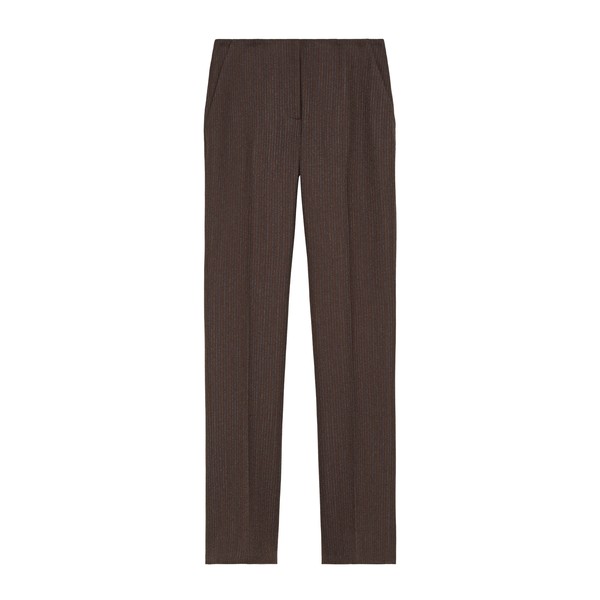 Alexander McQueen Wool Pinstripe Trousers - Pants - British Luxury Tailoring at Coveti