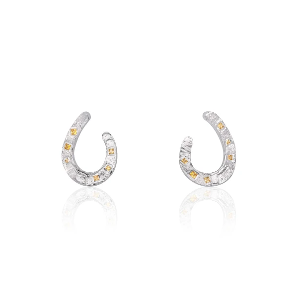 Silver Horseshoe Earrings