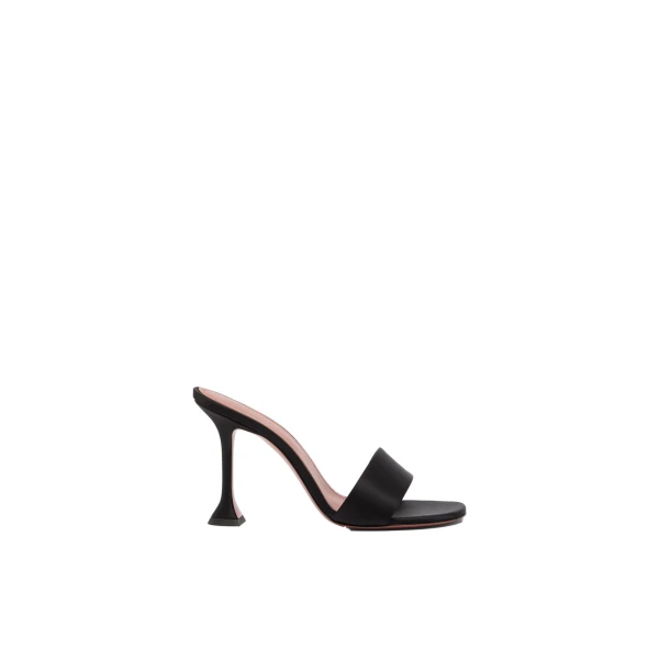 Andreea Slipper 95 in Black Satin