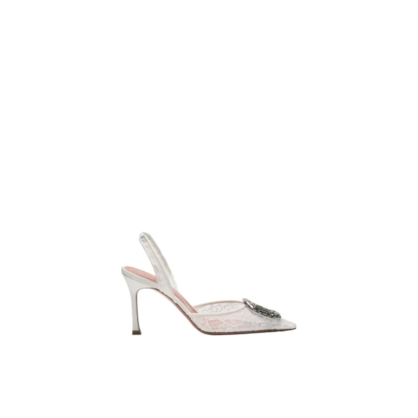 Camelia Lace Sling 90 in Ivory Lace