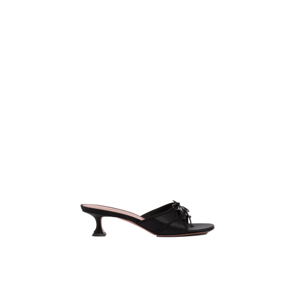 Eleonora Slipper 45 in Black Satin