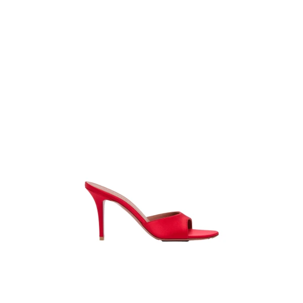 Elodie Slipper 90 in Red Satin