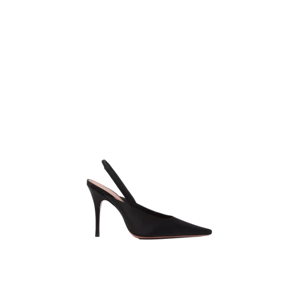 Felicia Sling 100 in Black Satin