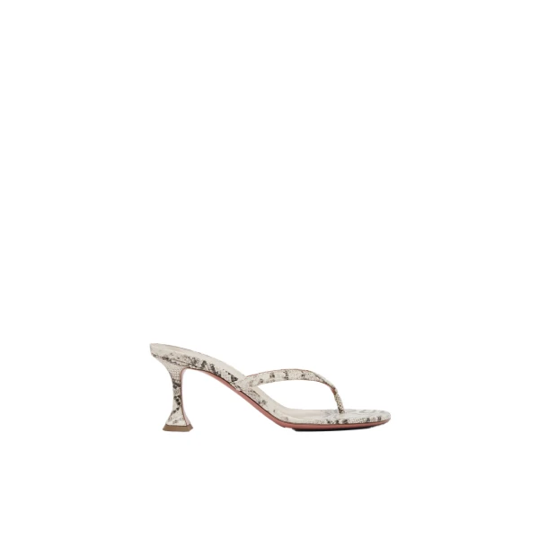 Juliette Thong Slipper 70 in Natural Printed Snake