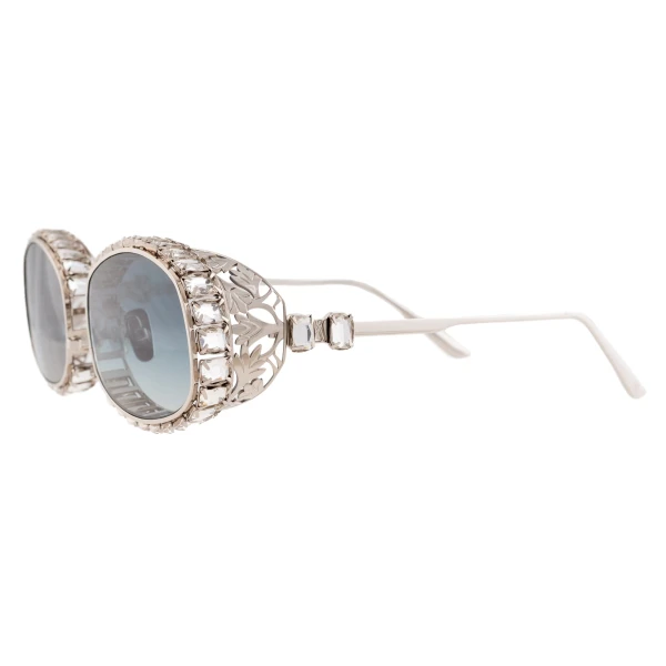 Billion $ Boo Sunglasses in White Gold - Image 2