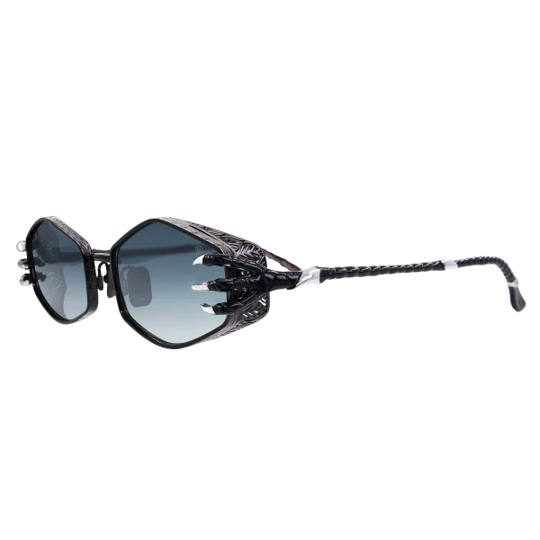 Claw Plume Sunglasses in Black White Diamond Edition - Image 2