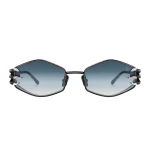 Anna-Karin Karlsson Claw Plume Sunglasses in Black White Diamond Edition