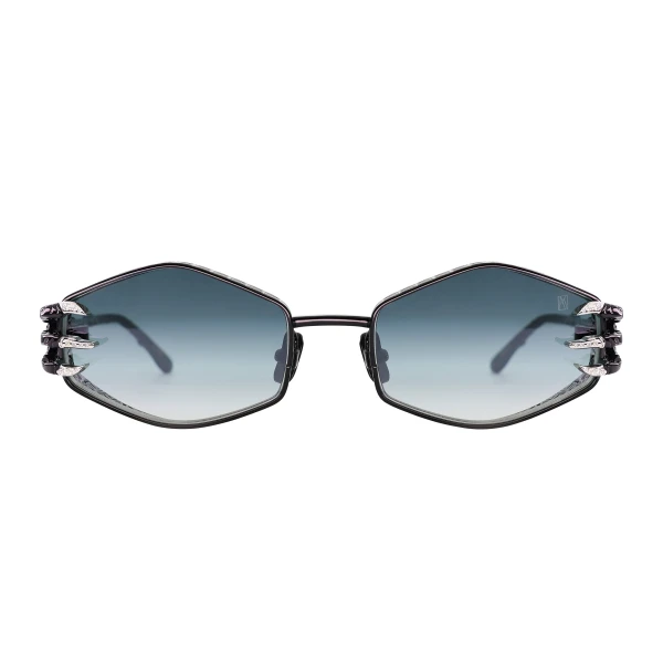 Anna-Karin Karlsson Claw Plume Sunglasses in Black White Diamond Edition