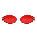 Anna-Karin Karlsson Claw Plume Sunglasses in Rouge