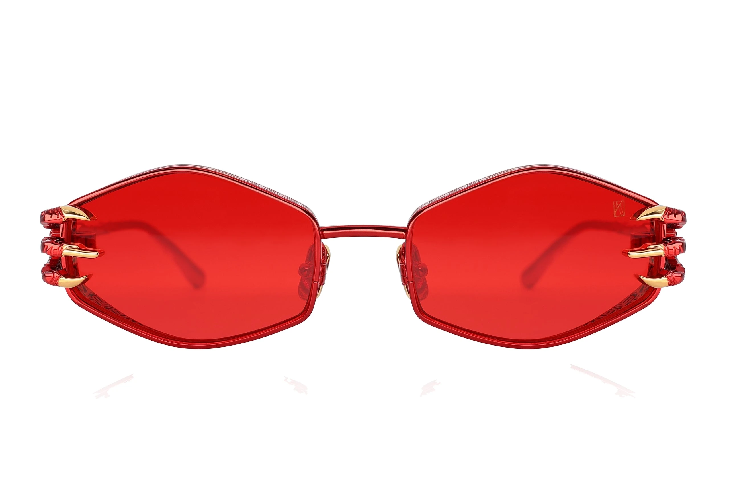 Claw Plume Sunglasses in Rouge
