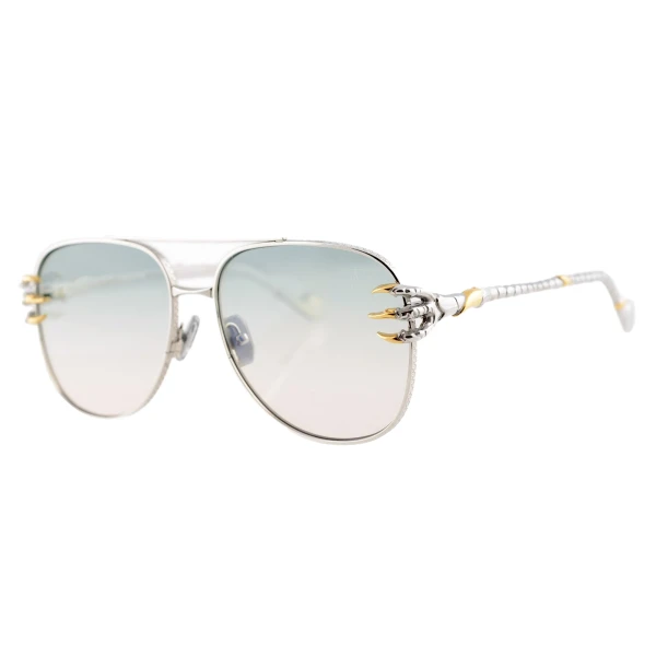 Claw Voyage Sunglasses in White Gold Blush - Image 2