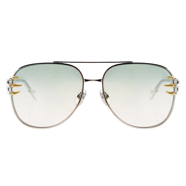 Anna-Karin Karlsson Claw Voyage Sunglasses in White Gold Blush