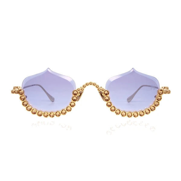 Anna-Karin Karlsson Crystal Meringue Sunglasses in Gold