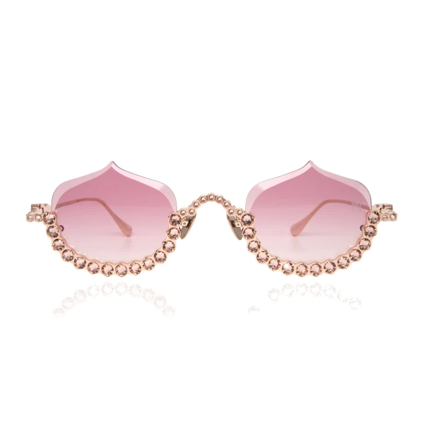 Anna-Karin Karlsson Crystal Meringue Sunglasses in Rose Gold