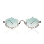 Anna-Karin Karlsson Crystal Meringue Sunglasses in White Gold