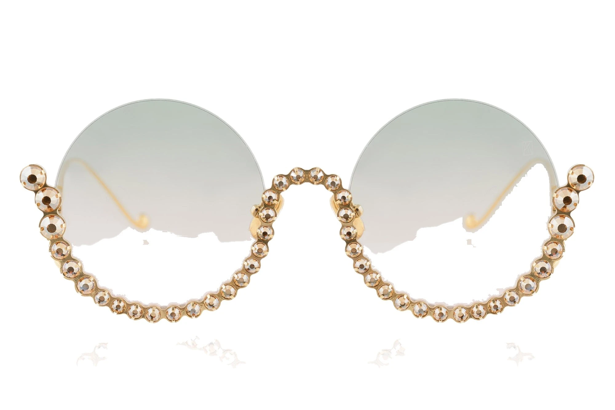 Full Moon Sunglasses in Gold Blush