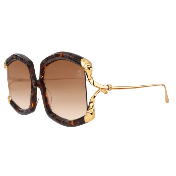 La Vie en Rose Sunglasses in Honey Tortoise - Image 2