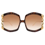 Anna-Karin Karlsson La Vie en Rose Sunglasses in Honey Tortoise