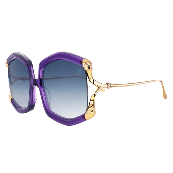 La Vie en Rose Sunglasses in Purple - Image 2