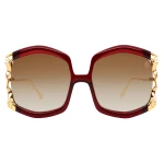 Anna-Karin Karlsson La Vie en Rose Sunglasses in Red