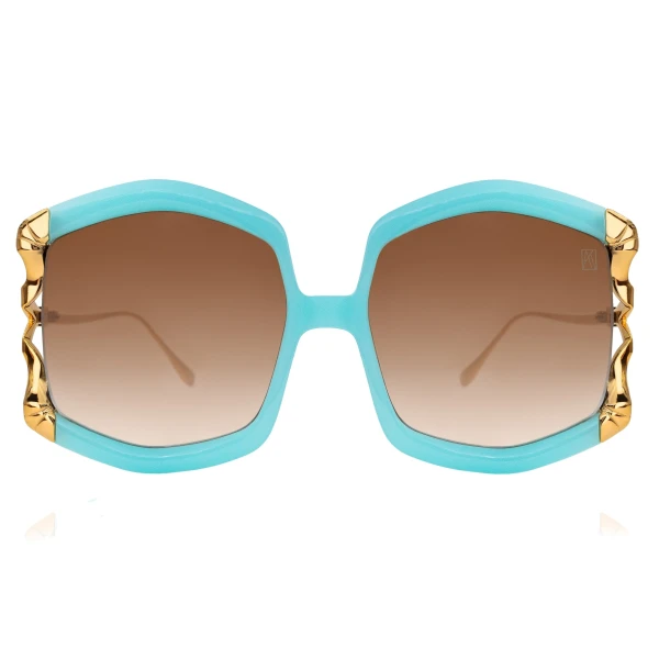 Anna-Karin Karlsson La Vie en Rose Sunglasses in Turquoise