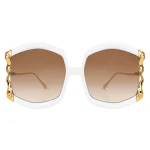 Anna-Karin Karlsson La Vie en Rose Sunglasses in White