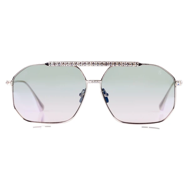 Anna-Karin Karlsson Le Boss 2.0 Sunglasses in White Gold Blush